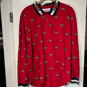 Reasons red long sleeve shirt